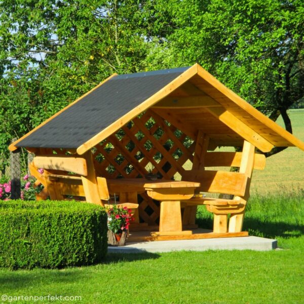 Gartenlaube aus Massivholz