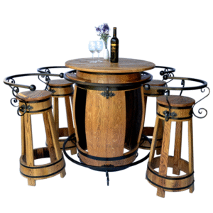 Sitzgarnitur vom Fass GRACIANO 5-teilige Garnitur mit Zierelementen