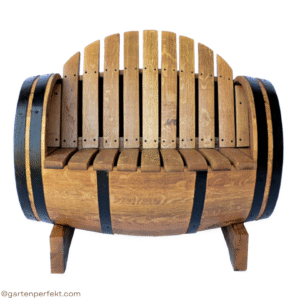 Sessel aus Weinfass MACABEO Fass-Sessel Fass-Sitzbank vom Fass