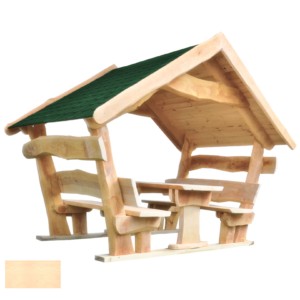 Gartenlaube SMART Klassik - Überdachte Gartengarnitur aus Massivholz